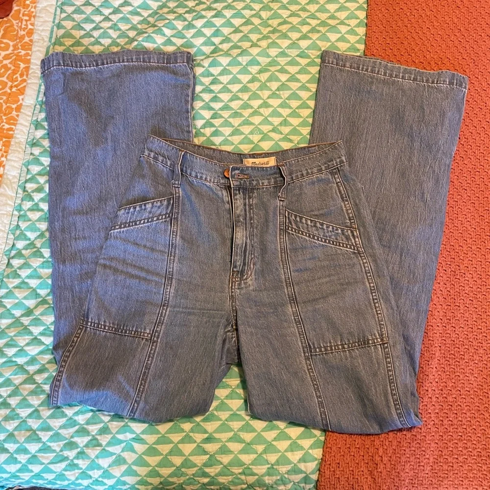 Madewell High Rise Wide Trouser Jeans - Picture 3 of 6